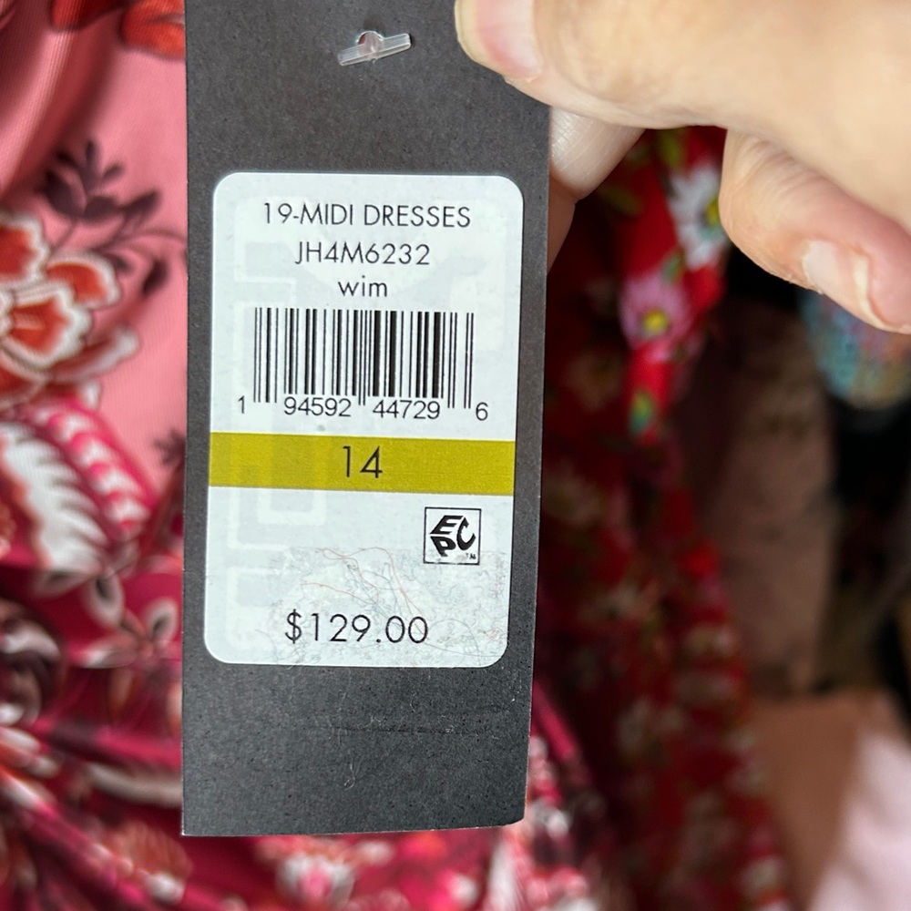 Jessica Howard Pink Floral Midi Dress - Picture 2 of 5